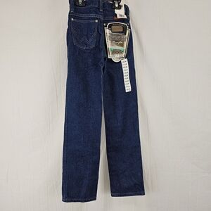Wranglers Girls Cowboy Cut Size 8 Slim Western Rodeo Blue Jeans Vintage